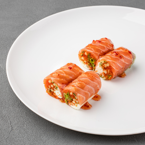 Order Spring roll with salmon
