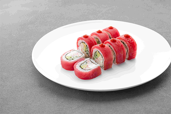 Roll crab and tuna