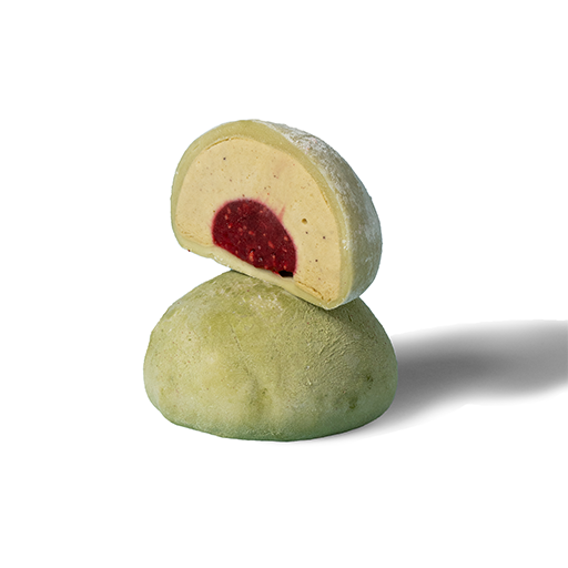 Order Mochi Pistachio with Raspberry