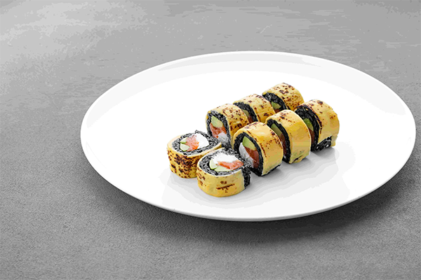 Order Black Philadelphia roll with cheddar cheese MEGOGO
