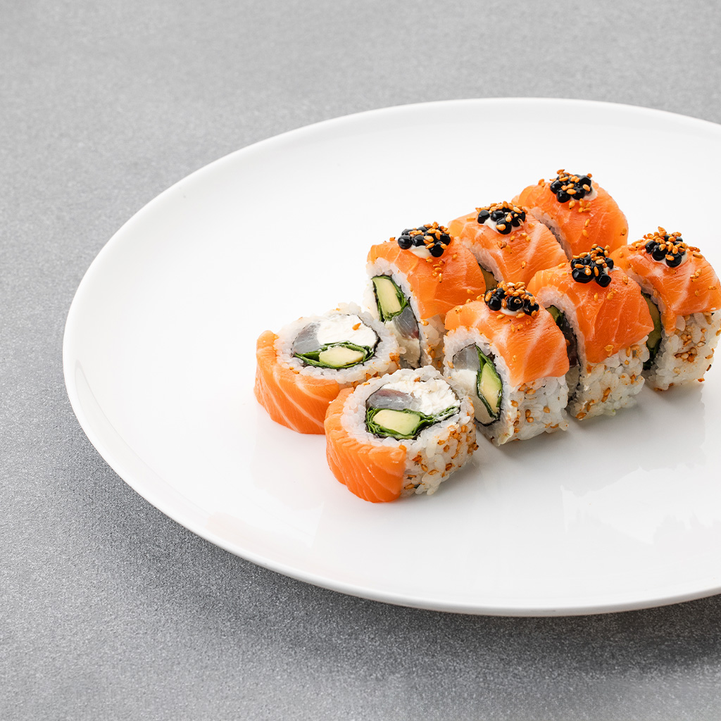 Order Roll with Seabass and Salmon