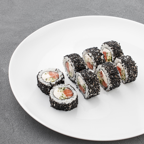 Заказать Ролл филадельфия в кунжуте 1100FR